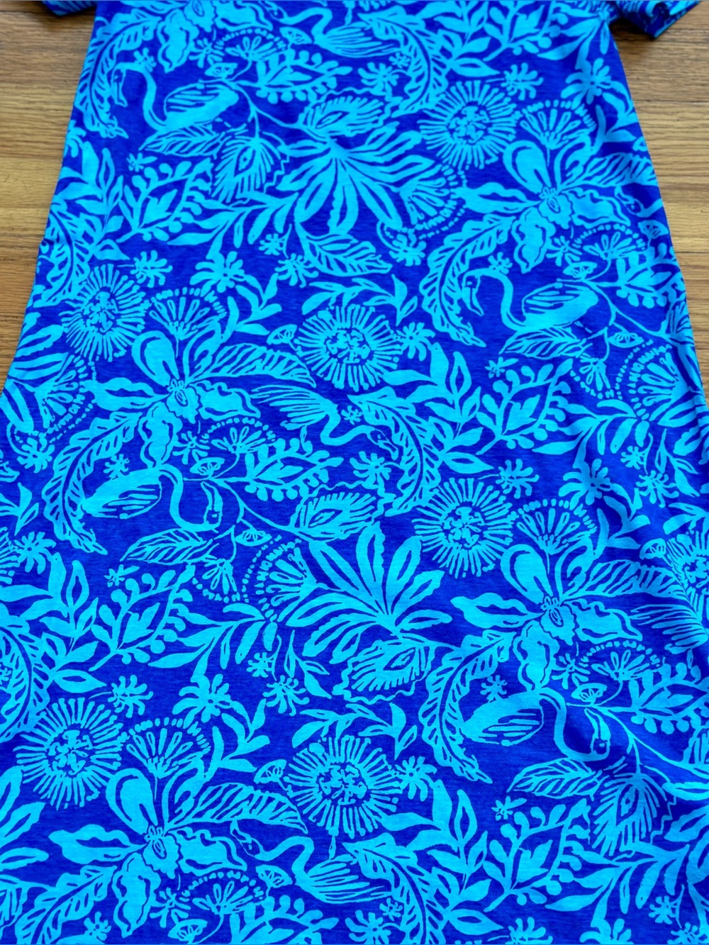 Lilly Pulitzer XXS NWT! Cody dress in 'Martinique Blue Jungle Oasis' 100% cotton - Picture 6 of 8